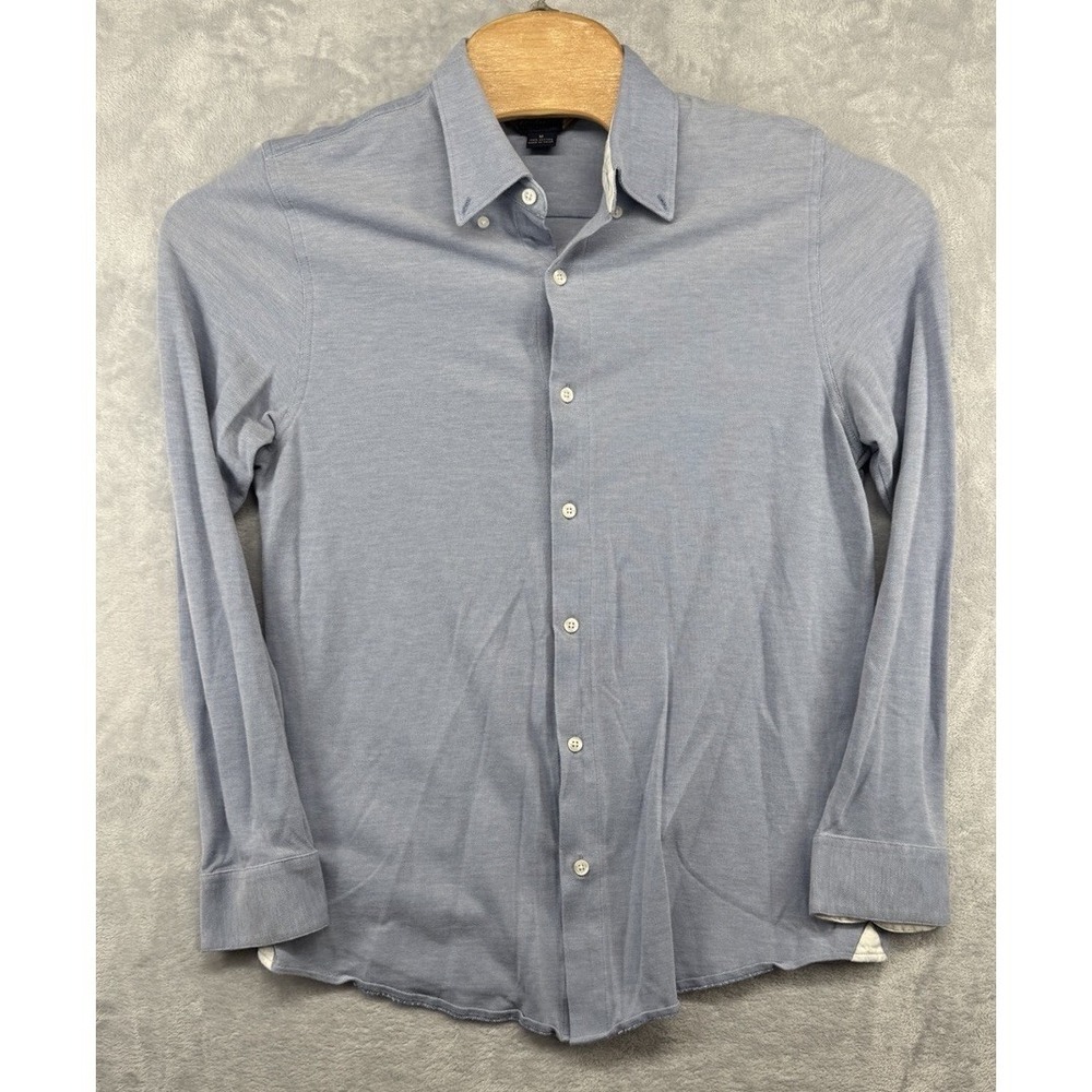 Brooks Brothers Dress Polo Shirt Long Sleeve Collard Polo Button Down Men's M